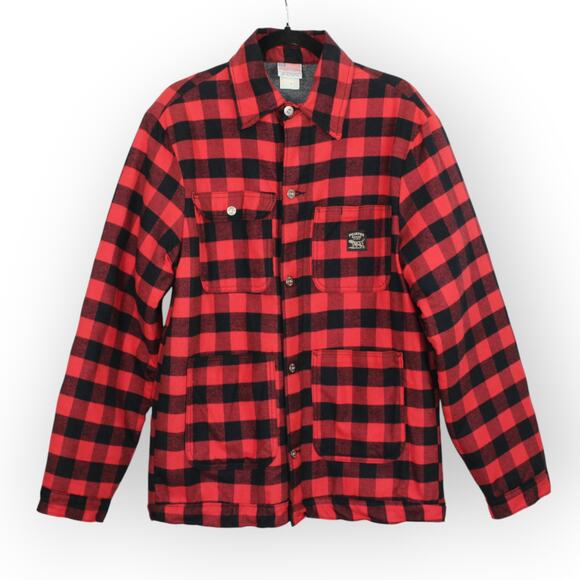 POINTER BRAND LC KING Small Barn Chore Blanket-Lined Flannel JacShirt USA - Picture 14 of 15